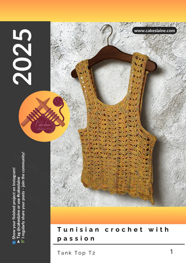 Tunisian Crochet Tank Top in Shell Pattern - Intermediate