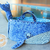 Sewing pattern fabric basket, Denim whale pattern in 2 sizes