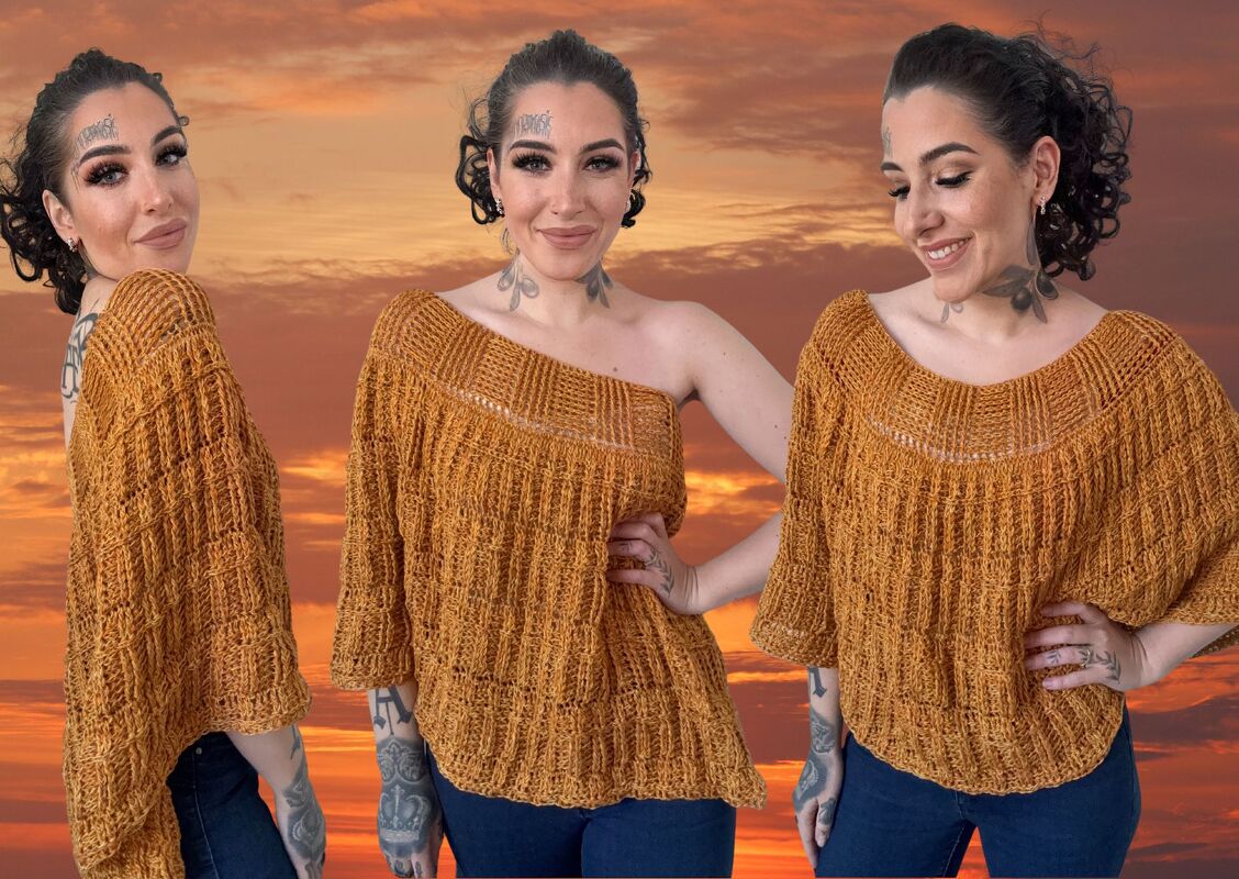 Häkelanleitung Poncho "GODDESS OF SUNSET"