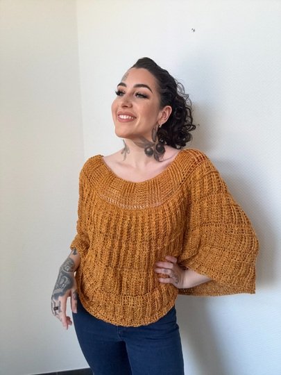 Häkelanleitung Poncho "GODDESS OF SUNSET"