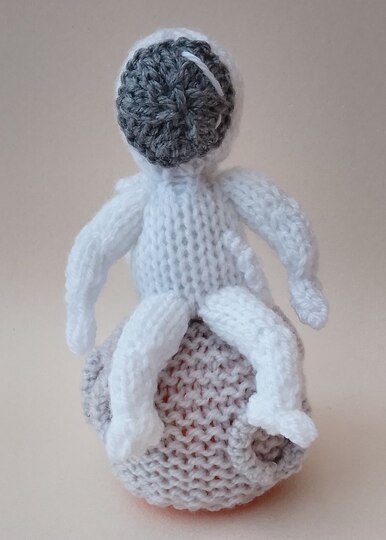 TeaCosyFolk's To the Moon Astronaut Chocolate Orange Cosy Knitting Pattern