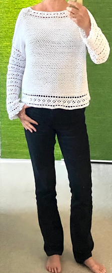 Schlichte Cardigan mit hübschen Borten - Häkelanleitung