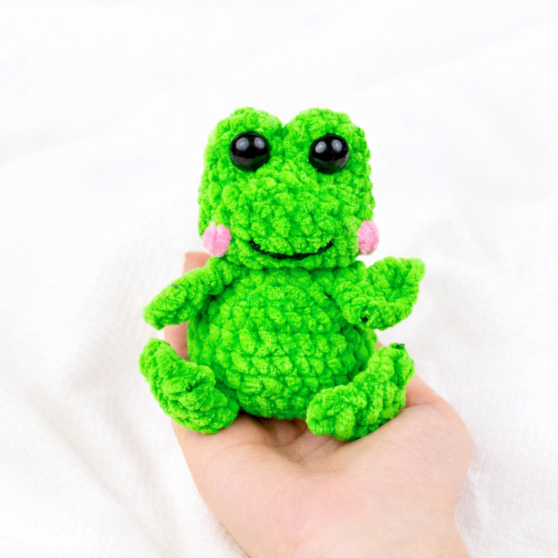 Häkelanleitung Frosch – süßes Kuscheltier als PDF Anleitung