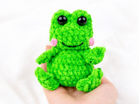 Häkelanleitung Frosch – süßes Kuscheltier als PDF Anleitung