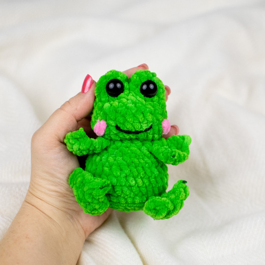 Häkelanleitung Frosch – süßes Kuscheltier als PDF Anleitung