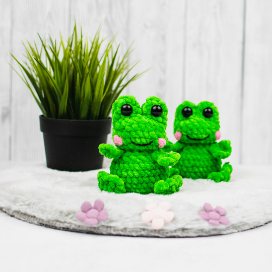 Häkelanleitung Frosch – süßes Kuscheltier als PDF Anleitung