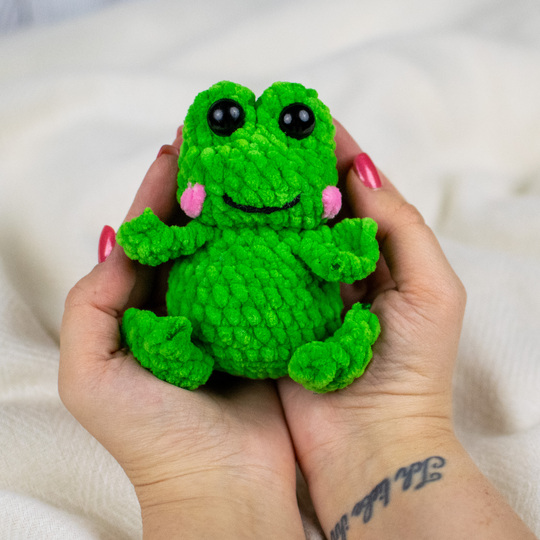 Häkelanleitung Frosch – süßes Kuscheltier als PDF Anleitung