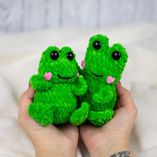 Häkelanleitung Frosch – süßes Kuscheltier als PDF Anleitung