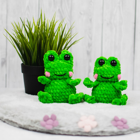 Häkelanleitung Frosch – süßes Kuscheltier als PDF Anleitung