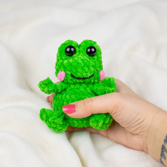 Häkelanleitung Frosch – süßes Kuscheltier als PDF Anleitung