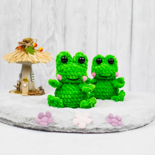 Häkelanleitung Frosch – süßes Kuscheltier als PDF Anleitung