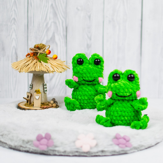 Häkelanleitung Frosch – süßes Kuscheltier als PDF Anleitung