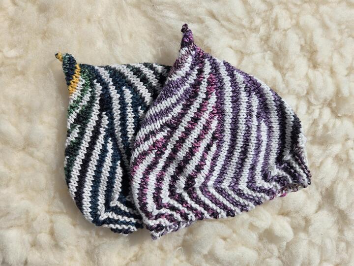 Baby-Wirbelmütze , Strickanleitung