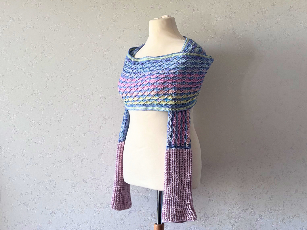 Crochet Pattern Shrug Scarf „Sugarwaves“ - Image 7