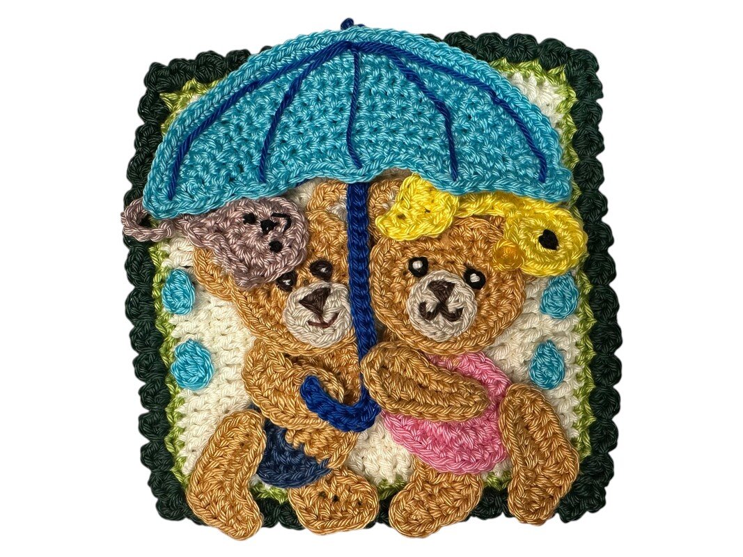 Granny Square Bear 9/12 crochet - Image 2
