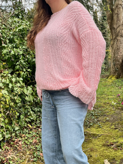 Häkelanleitung Pullover "Pfingstrose"