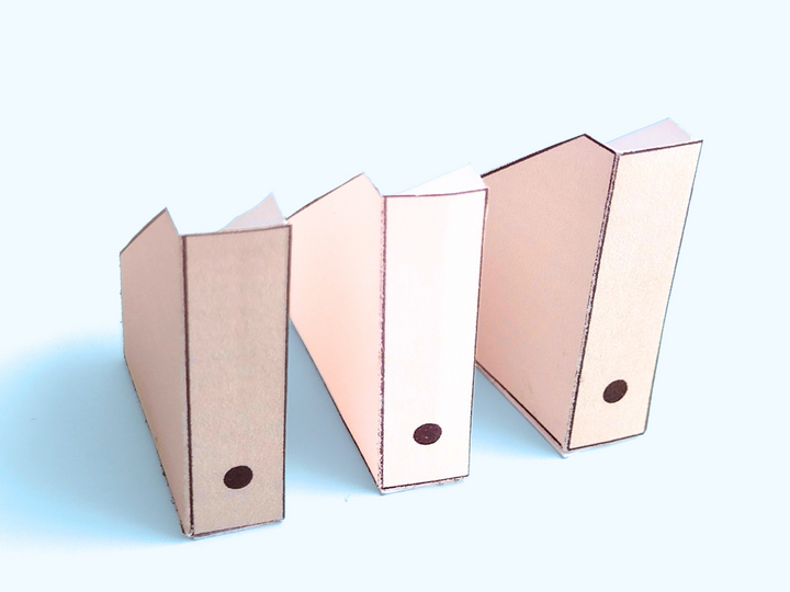 Miniatur-Büro-Set 1:12 Japandi