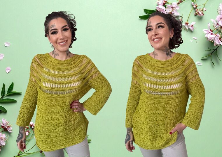 Häkelanleitung Pulli "KIWI"