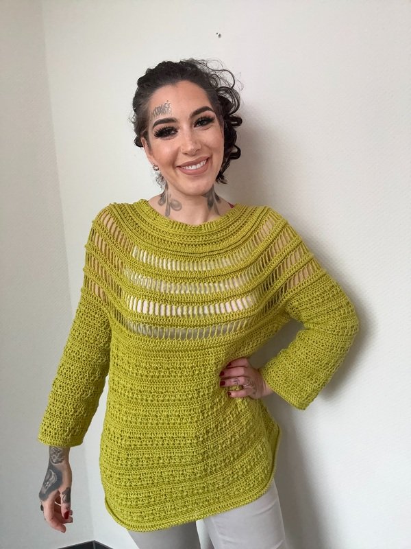 Häkelanleitung Pulli "KIWI" - Bild 11