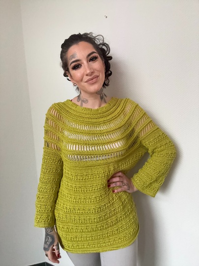 Häkelanleitung Pulli "KIWI"