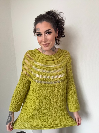 Häkelanleitung Pulli "KIWI"