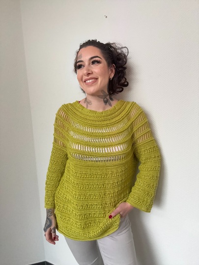 Häkelanleitung Pulli "KIWI"