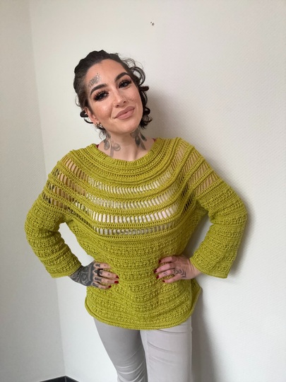 Häkelanleitung Pulli "KIWI"