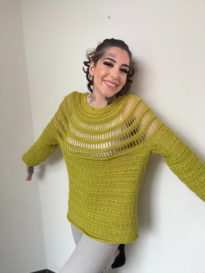 Häkelanleitung Pulli "KIWI"