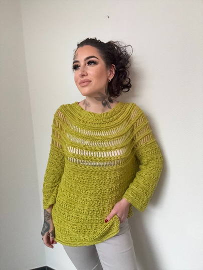 Häkelanleitung Pulli "KIWI"