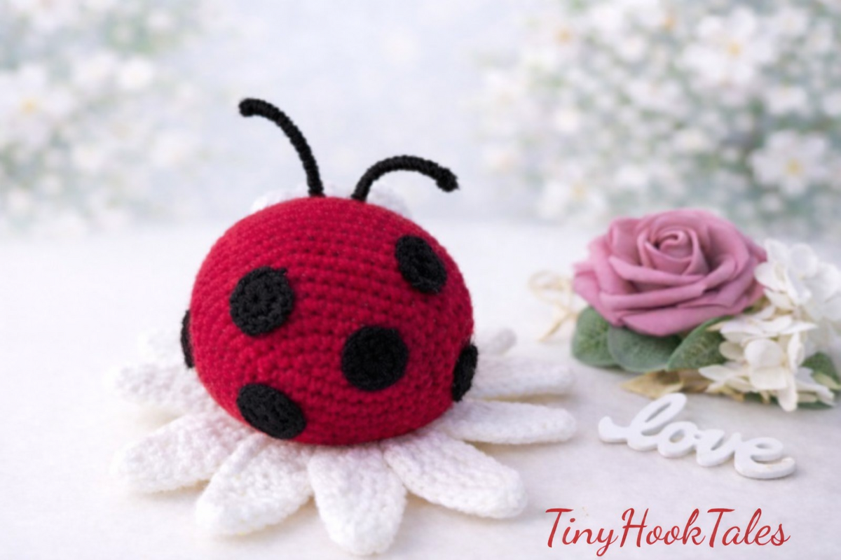 Häkelanleitung Marienkäfer "Sir Punktus" mit seiner Blume - Bild 2