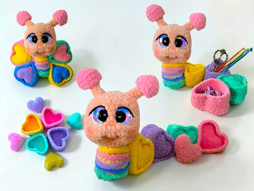 Crochet Pattern: Stekli Interactive Caterpillar