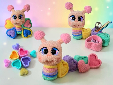 Crochet Pattern: Stekli Interactive Caterpillar