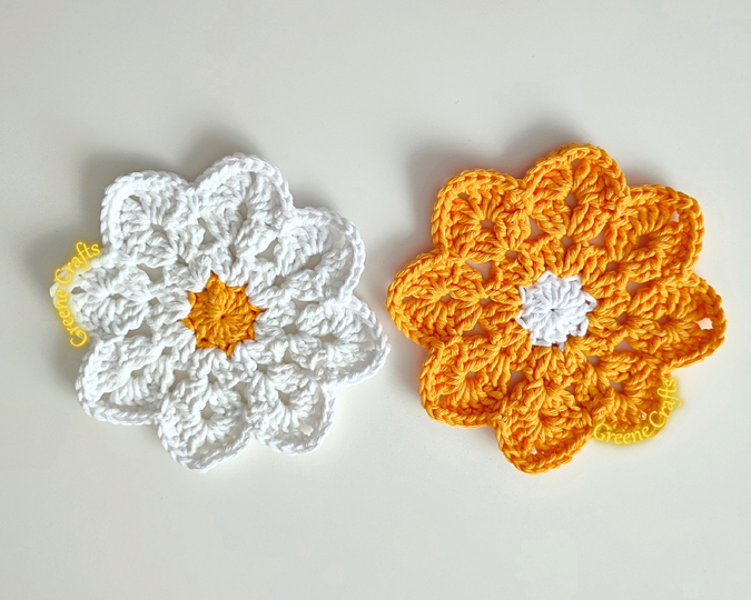 Daisy Coasters - Beginner-friendly Crochet Pattern