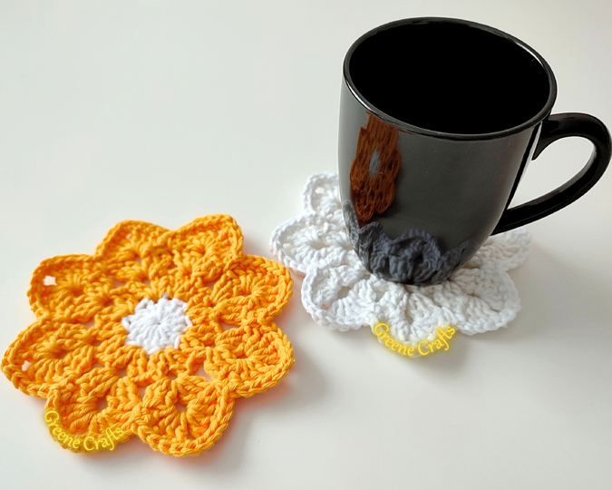 Daisy Coasters - Beginner-friendly Crochet Pattern