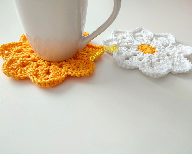 Daisy Coasters - Beginner-friendly Crochet Pattern