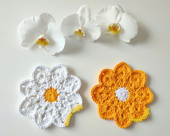 Daisy Coasters for Mother's Day - Beginner-friendly Crochet Pattern