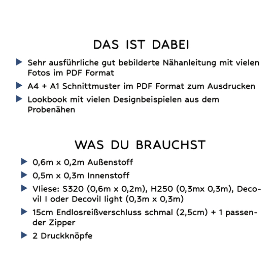 Nähanleitung Geldbeutel Amira Mini