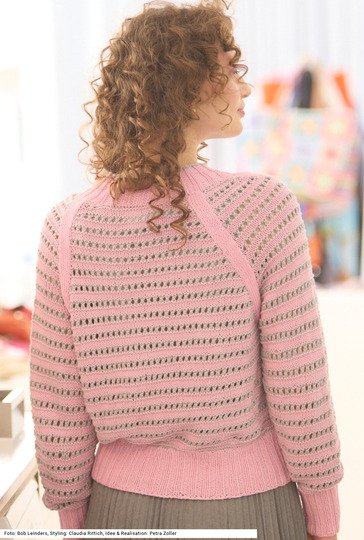 Jacke mit betonten Raglannähten