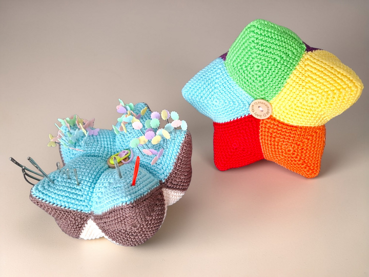 Häkelanleitung Kronen - Nadelkissen