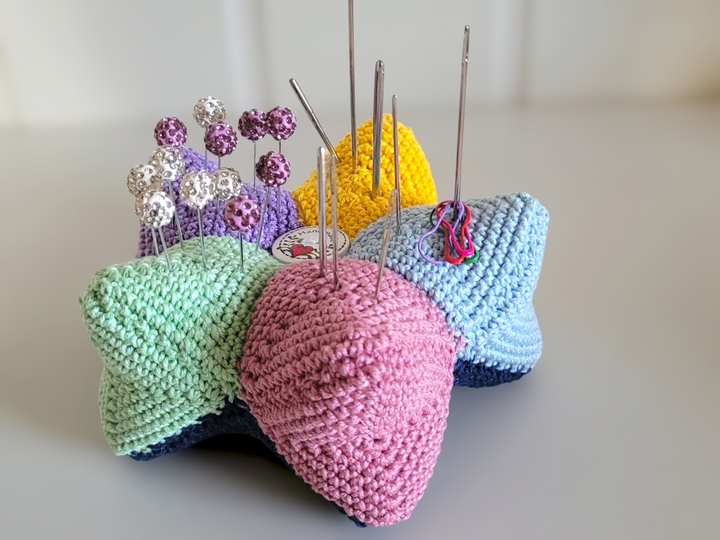 Häkelanleitung Kronen - Nadelkissen