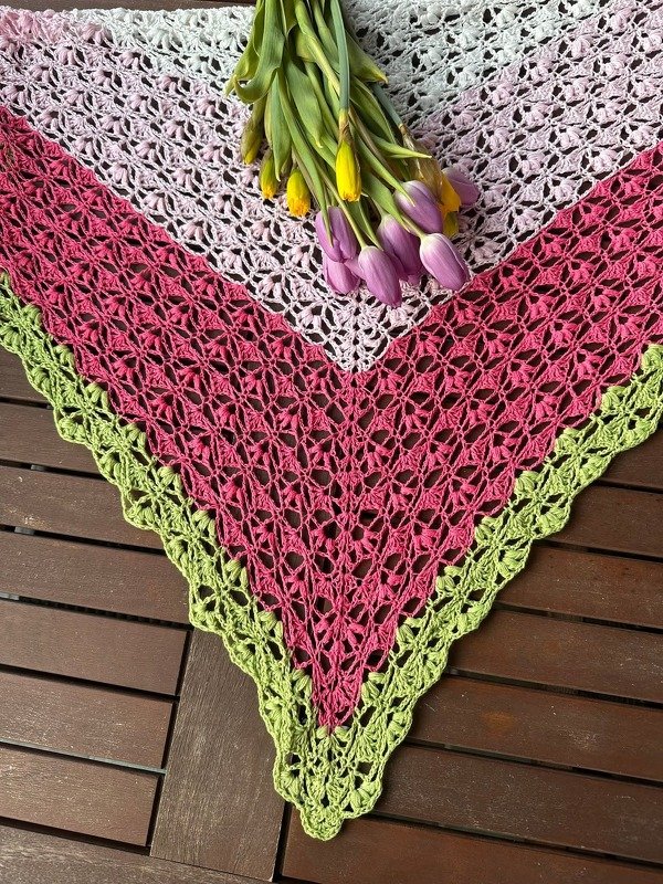 Häkelanleitung Dreieckstuch Fiori - Bild 2