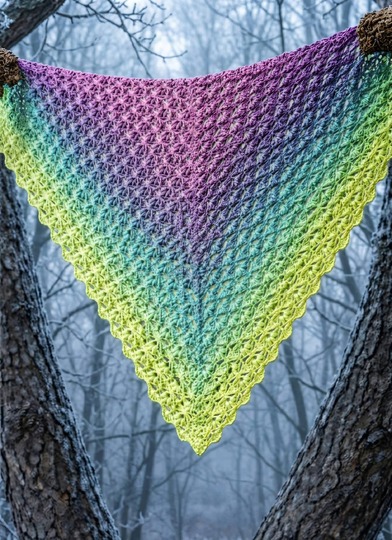 Häkelanleitung Dreieckstuch Fiori