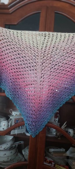 Häkelanleitung Dreieckstuch Fiori