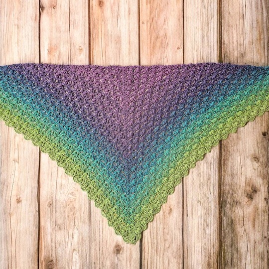 Häkelanleitung Dreieckstuch Fiori