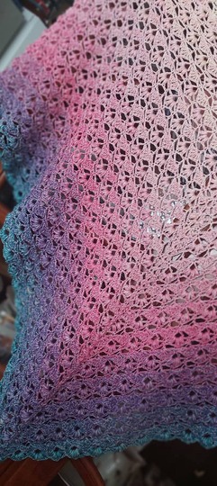 Häkelanleitung Dreieckstuch Fiori