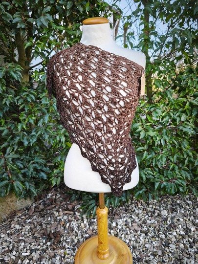 Häkelanleitung Dreieckstuch Fiori