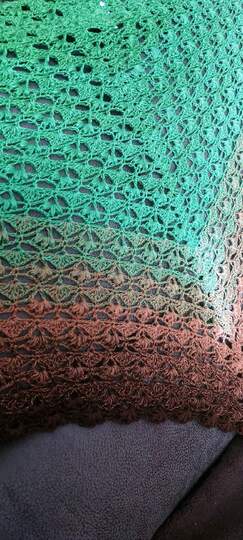 Häkelanleitung Dreieckstuch Fiori