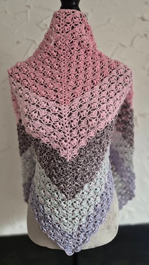 Häkelanleitung Dreieckstuch Fiori