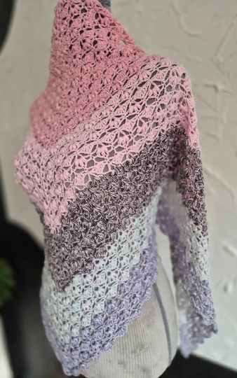 Häkelanleitung Dreieckstuch Fiori