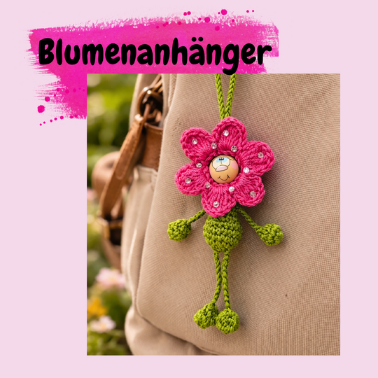  Blumenanhänger – Häkelanleitung für ein fröhliches Accessoire 